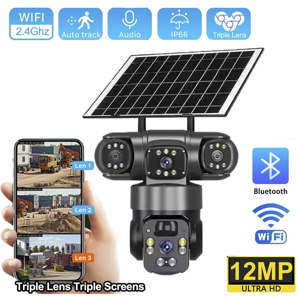 4G Solar Camera Three Lens Thr - огляд і ціна Garden Camera