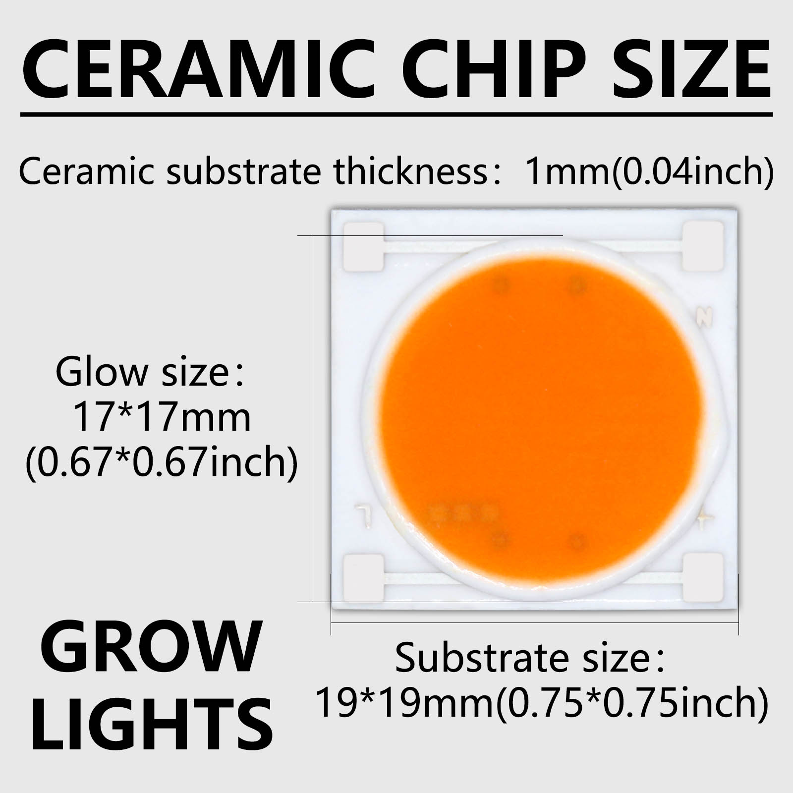 5pcs Ceramics Base LED COB Chi - огляд і ціна Plant Grow Light Full Spectrum