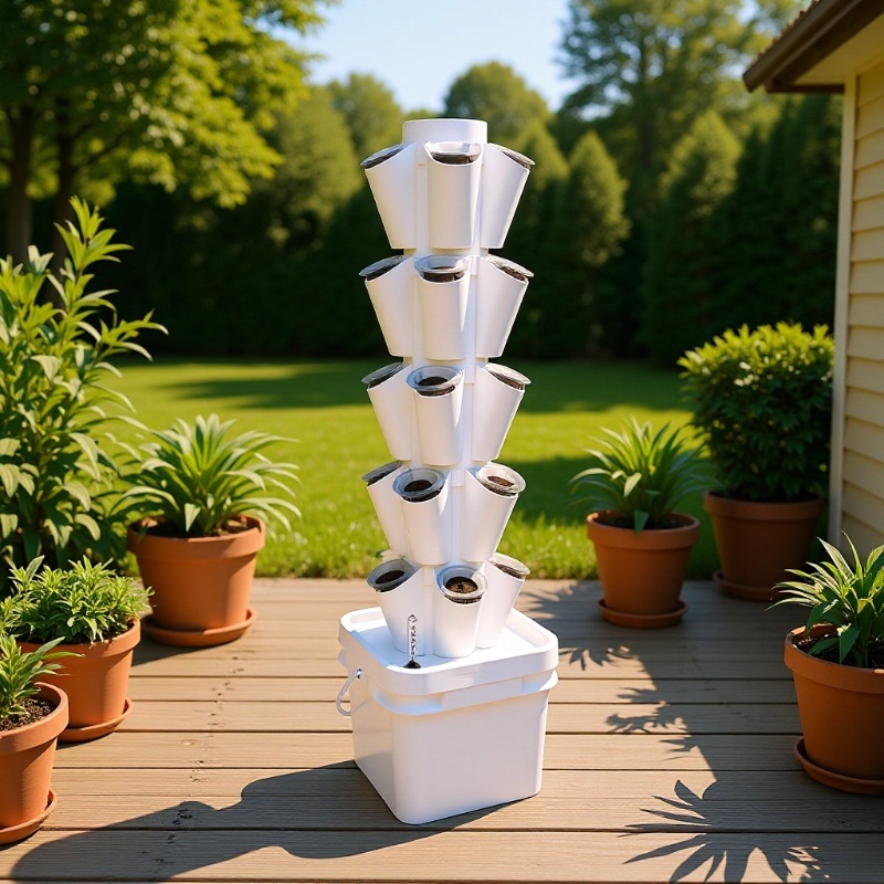 8L Desktop Hydroponic Tower So - огляд і ціна Hydroponic Tower