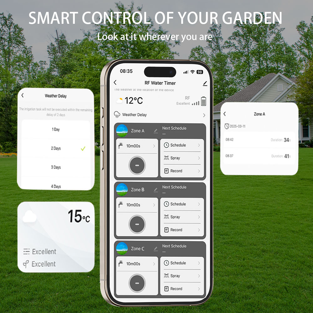 Tuya Wifi+RF433 3-outlet Water - огляд і ціна Smart Garden Kit
